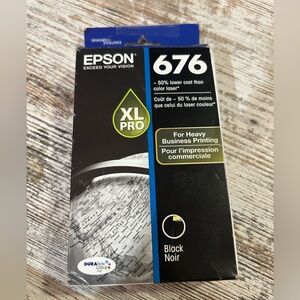 Epson Ink Packaging with Blue and White Design